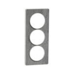 Schneider - Odace Touch - plaque pierre Galet - 3 postes verticaux entraxe 57mm - Réf : S520816U
