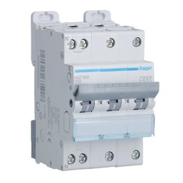 Hager - Disjoncteur 3P+N 6-10kA courbe D - 32A 3 modules - Réf : NGT832