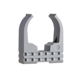 Schneider - Mureva FIX - Sachet de 50 Clips à tube standard pour conduits Ø25 mm - Gris - Réf : ENN45125