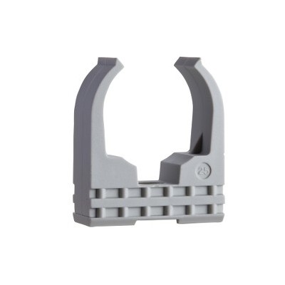 Schneider - Mureva FIX - Sachet de 50 Clips à tube standard pour conduits Ø25 mm - Gris - Réf : ENN45125