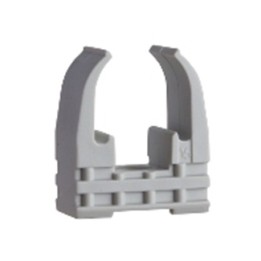 Schneider - Mureva FIX - Sachet de 50 Clips à tube standard pour conduits Ø20 mm - Gris - Réf : ENN45120