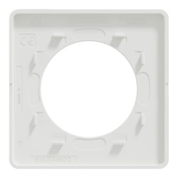 Schneider - Odace Touch - plaque de finition Kvadrat - Ocre/ blanc - 1 poste - Réf : S520802KY