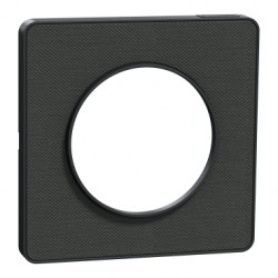 Schneider - Odace Touch - plaque de finition Kvadrat - Ombre/ anthracite - 1 poste - Réf : S540802KB