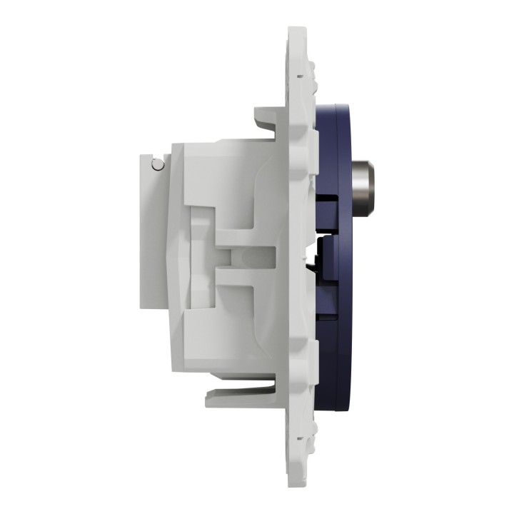 Schneider - Odace - prise TV/FM/SAT - 1 entrée -  cobalt - Réf : S550461