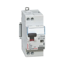 Legrand - Disjoncteur différentiel mono DX³6000 10kA arrivée haute/départ bas vis U+N 40A - TypeF - Courbe C - Réf : 410859