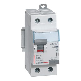 Legrand - Interrupteur diff DX³-ID arrivée haute et départ bas à vis - 2P 230V~ 40A typeF 30mA - 2 modules - Réf : 411591