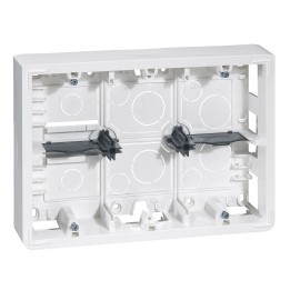 Legrand - Cadre saillie profondeur 46mm Mosaic pour 2x6 , 2x8 ou 2x3x2 modules et support référence 080266 - Réf : 080276
