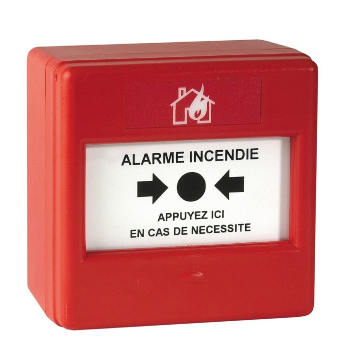 Nugelec - Déclencheur Manuel Conventionnel Saillie - Membrane Déformable - IP 21 - Réf : 30316