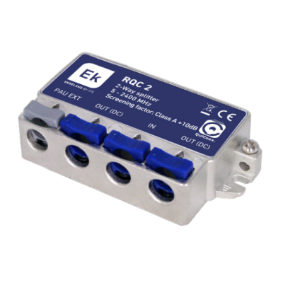 Répartiteur QuiCoax - 2 directions Classe A +10dB - Réf : RQC2