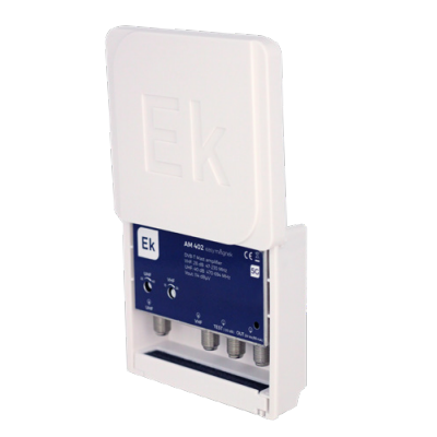 Préamplificateur de mât LTE 5G. 2 entrées VHF/UHF. G: 28dB et 38dB - Réf : AM402EASYMAGNEK