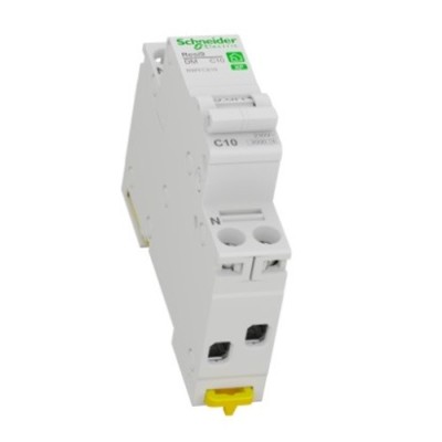 Schneider - Resi9 XP - disjoncteur modulaire - 1P+N - 10A - courbe C - peignable - Réf : R9PFC610