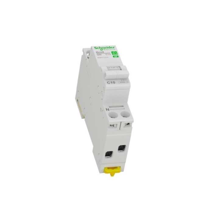 Schneider - Resi9 XP - disjoncteur modulaire - 1P+N - 10A - courbe C - peignable - Réf : R9PFC610