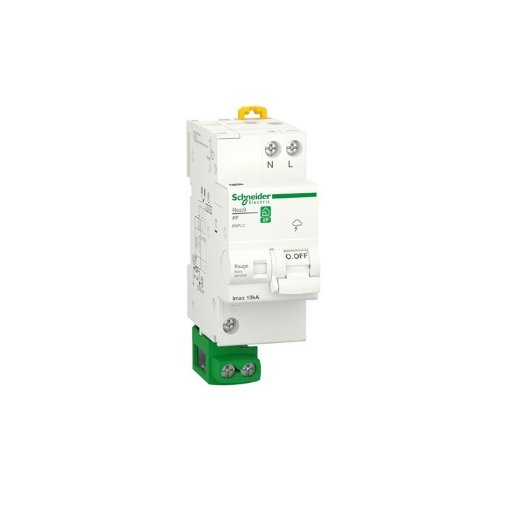 Schneider - Resi9 XP - parafoudre combi - 10kA - 1P+N avec accessoires - Réf : R9PLC