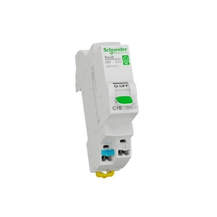 Schneider - Resi9 XE - Disjoncteur modulaire - 1P+N - 10A - courbe C - embrochable - Réf : R9EFC610