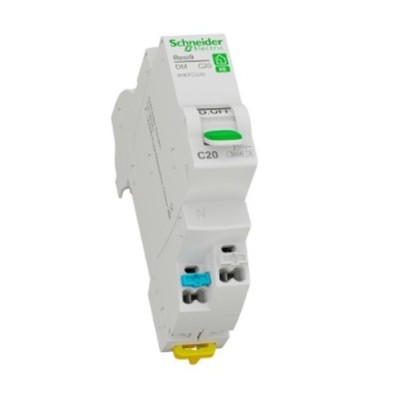 Schneider - Resi9 XE - Disjoncteur modulaire - 1P+N - 20A - courbe C - embrochable - Réf : R9EFC620