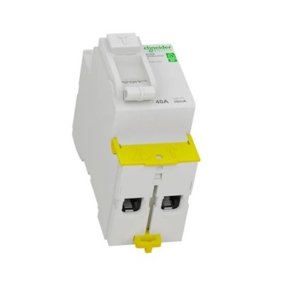 Schneider - Resi9 XP - inter différentiel - 2P - 40A - 30mA - Type AC - peignable - alim bas - Réf : R9PRC240