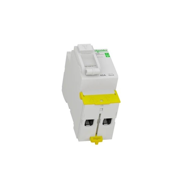 Schneider - Resi9 XP - inter différentiel - 2P - 40A - 30mA - Type AC - peignable - alim bas - Réf : R9PRC240