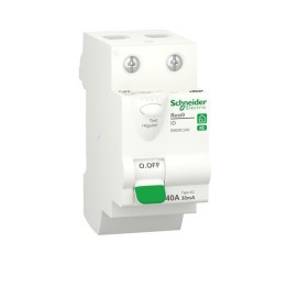 Schneider - Resi9 XE - inter différentiel - 2P - 40A - 30mA - Type AC - embrochable - Réf : R9ERC240