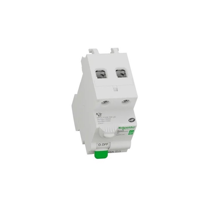 Schneider - Resi9 XE - inter différentiel - 2P - 40A - 30mA - Type AC - embrochable - Réf : R9ERC240