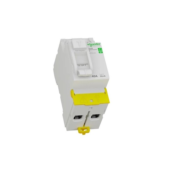 Schneider - Resi9 XP - inter différentiel - 2P - 40A - 30mA - Type A - peignable - alim bas - Réf : R9PRA240