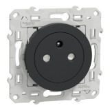 Schneider Odace - Prise de courant 2P+T Affleurante - Anthracite - connexion rapide - Réf : S540052
