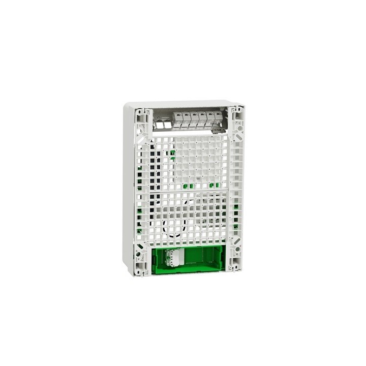 Schneider Resi9 Connect - Coffret VDI 13M2R - Switch 5ports PoE - 2 prises - Grade 3TV 6xRJ45 cat6a - Réf : R9H13402VDIXS