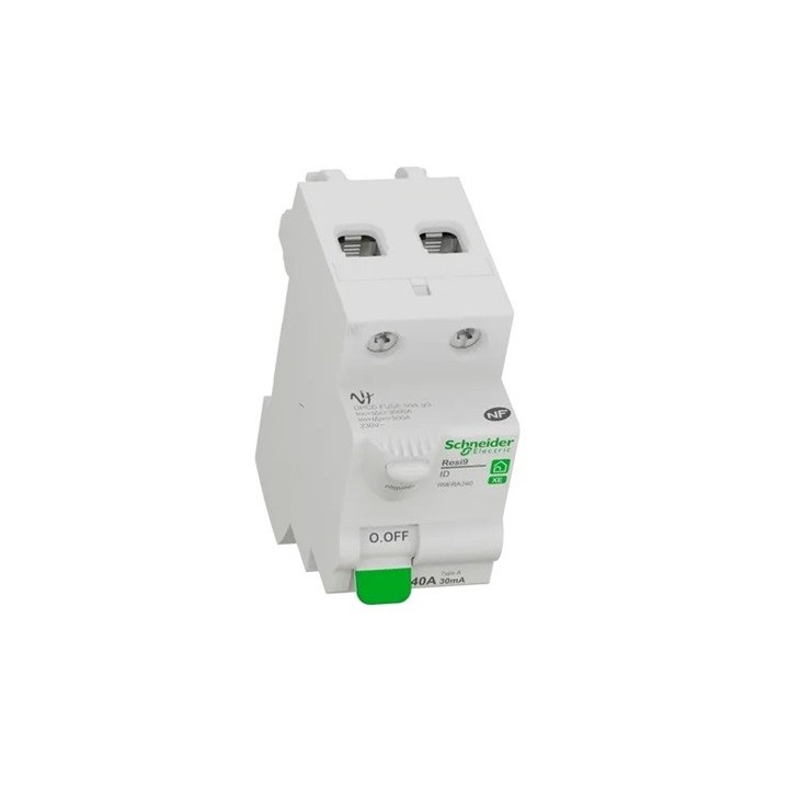Schneider - Resi9 XE - inter différentiel - 2P - 40A - 30mA - Type A - embrochable - Réf : R9ERA240