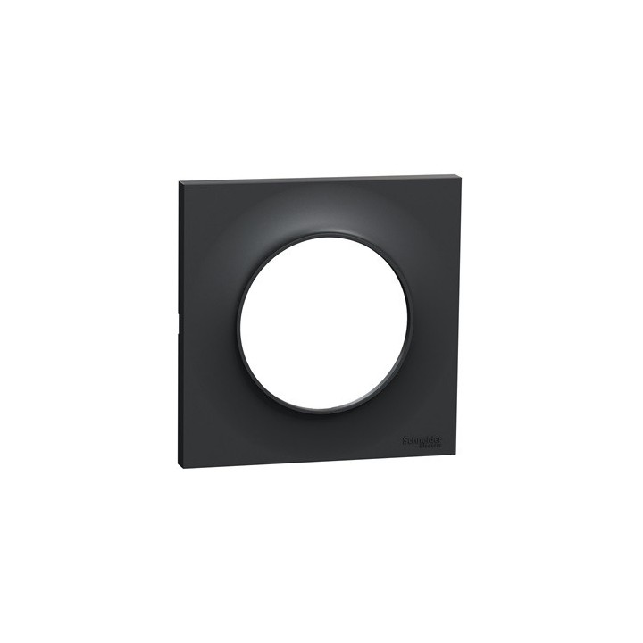 Schneider - Odace Styl - plaque Anthracite 1 poste - Réf : S540702