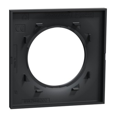 Schneider - Odace Styl - plaque Anthracite 1 poste - Réf : S540702