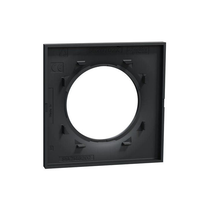 Schneider - Odace Styl - plaque Anthracite 1 poste - Réf : S540702