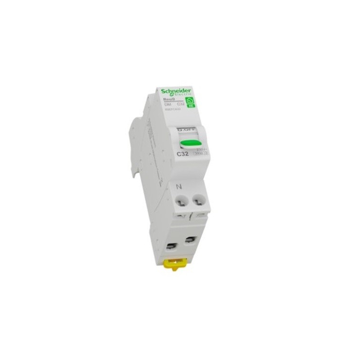 Schneider - Resi9 XE - disjoncteur modulaire - 1P+N - 32A - courbe C - embrochable - Réf : R9EFC632