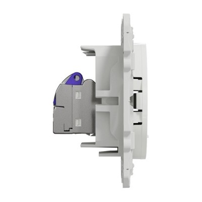 Schneider Odace - Prise RJ45 - Blanc - Grade 3 - Multimédia + - cat. 6A STP(longue distance) - Réf : S520477
