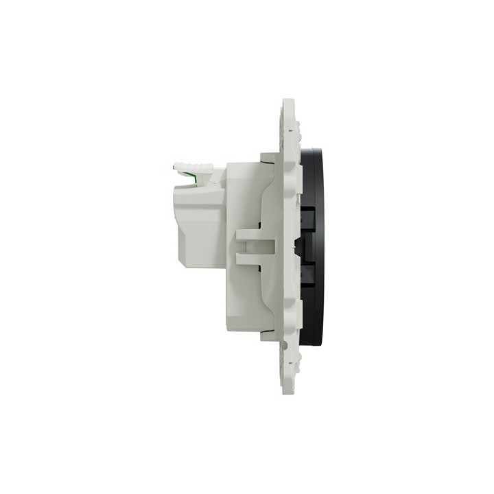 Schneider Odace - Prise De Courant 2P+T - Anthracite - Connexion Rapide - Réf : S540059