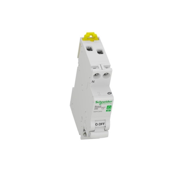 Schneider - Resi9 XP - disjoncteur modulaire - 1P+N - 2A - courbe C - peignable - Réf : R9PFC602