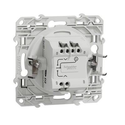 Schneider Odace - Interrupteur de Volets-Roulants - Blanc - Réf : S520208