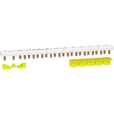 Schneider - Resi9 XP - peigne monobloc - 1P+N - 63A - 13 modules - cache dents 5M - Réf : R9PXH213