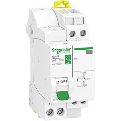 Schneider - Resi9 XE - combiné disj+contacteur - 1P+N - 20A - courbe C - embrochable - Réf : R9ECT620