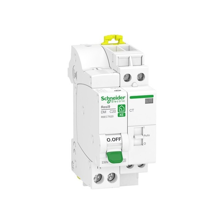 Schneider - Resi9 XE - combiné disj+contacteur - 1P+N - 20A - courbe C - embrochable - Réf : R9ECT620