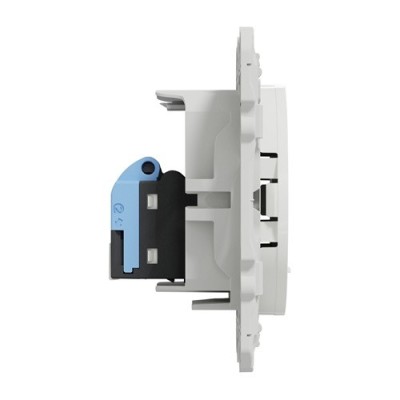 Schneider Odace - Prise RJ45 - Blanc - Grade 1 - Téléphone + Informatique - Réf : S520475