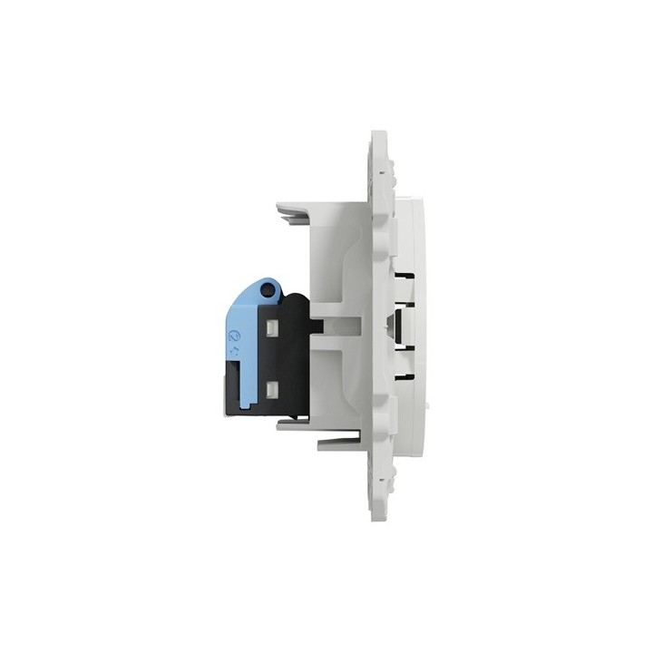 Schneider Odace - Prise RJ45 - Blanc - Grade 1 - Téléphone + Informatique - Réf : S520475