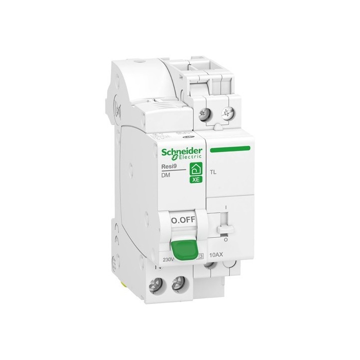 Schneider - Resi9 XE - combiné disj+télérupteur - 1P+N - 10A - courbe C - embrochable - Réf : R9ECL610