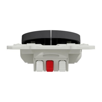 Schneider Odace - Double Va-Et-Vient - Anthracite - Connexion Rapide - Réf : S540214