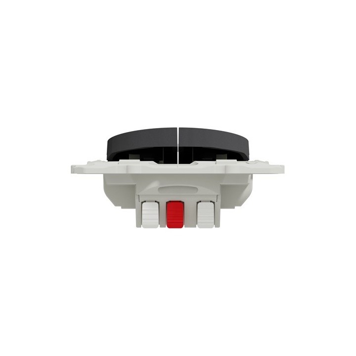 Schneider Odace - Double Va-Et-Vient - Anthracite - Connexion Rapide - Réf : S540214