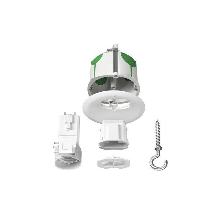 Schneider Multifix air - Kit boite point de centre DCL + fiche/douille E27 - Ø67mm - Réf : IMT35023