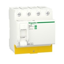 Schneider - Resi9 XP - interrupteur différentiel - 4P - 63A - 30mA - Type AC - peignable - Réf : R9PRC463