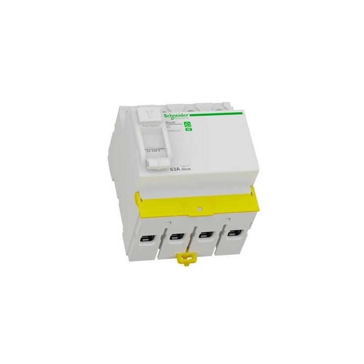 Schneider - Resi9 XP - interrupteur différentiel - 4P - 63A - 30mA - Type AC - peignable - Réf : R9PRC463
