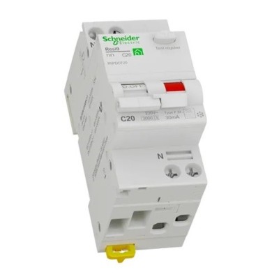 Schneider - Resi9 XP - disjoncteur différentiel - 1P+N - 20A - 30mA - courbe C - type Fsi - Réf : R9PDCF20