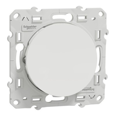 Schneider Odace - Bouton Poussoir - Blanc - Réf : S520206