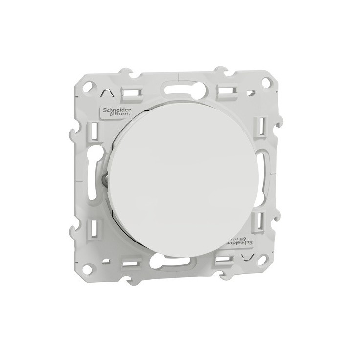 Schneider Odace - Bouton Poussoir - Blanc - Réf : S520206