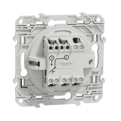 Schneider Odace - Bouton Poussoir - Blanc - Réf : S520206